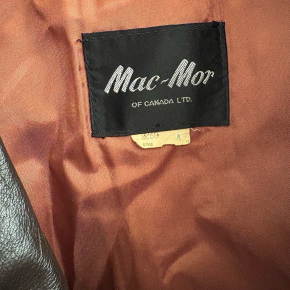 VINTAGE MAC MOR LEATHER MENS TRENCH COAT - Picture 2 of 6